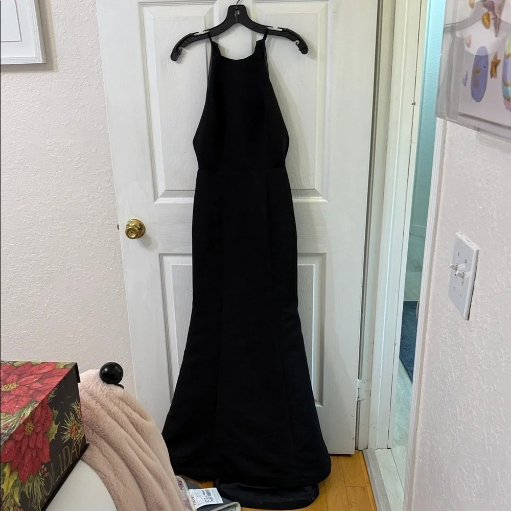 Amsale Black Maxi Dress - Picture 1 of 4